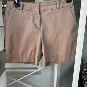 Talbots Tan Bermuda Shorts Classic Tailored Design